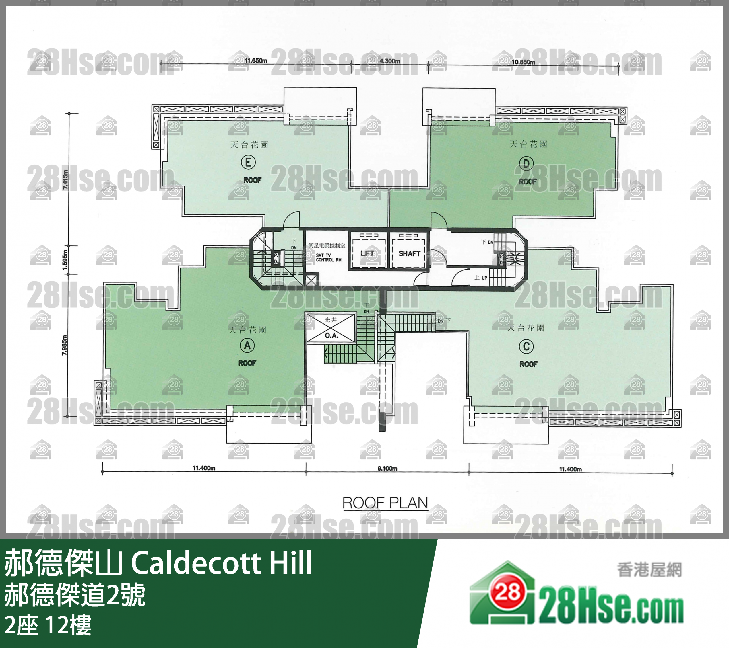 2座 12楼 平面图