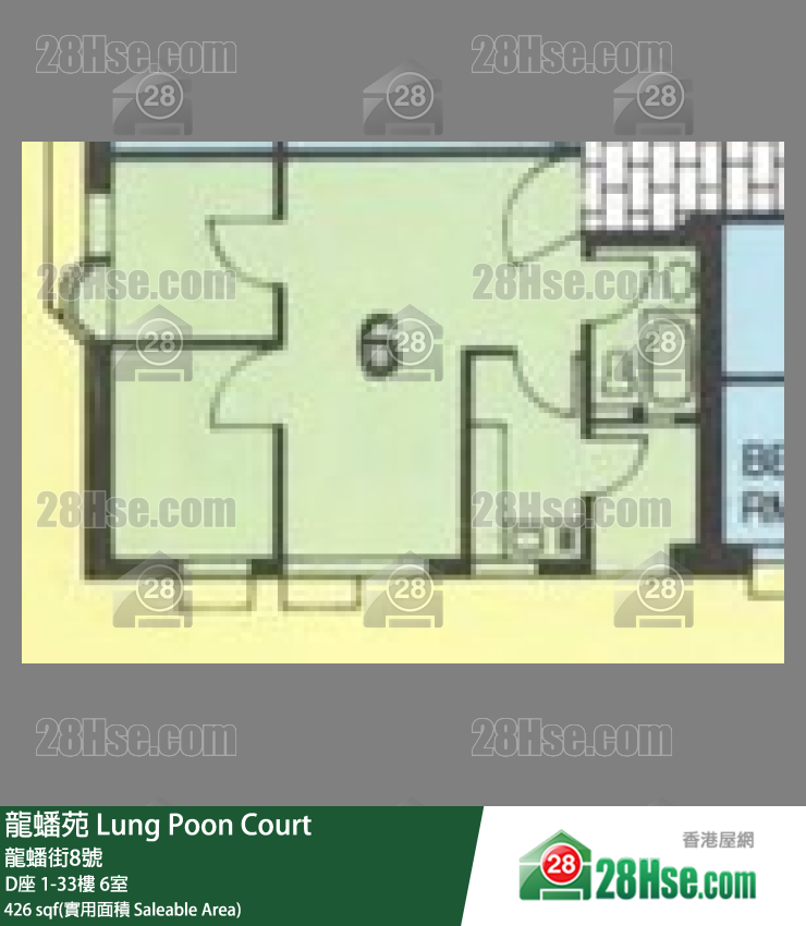龍蟠苑 D座10樓 6室 平面圖