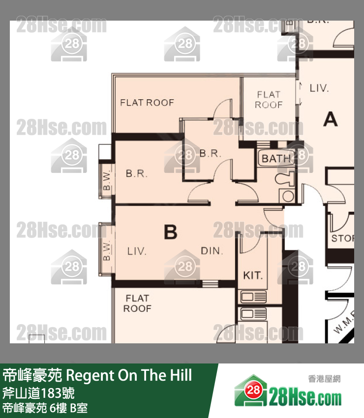 帝峰豪苑 帝峰豪苑 6楼 B室 平面图