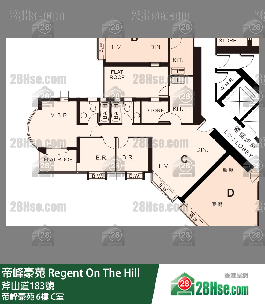 帝峰豪苑 帝峰豪苑6楼 C室 平面图