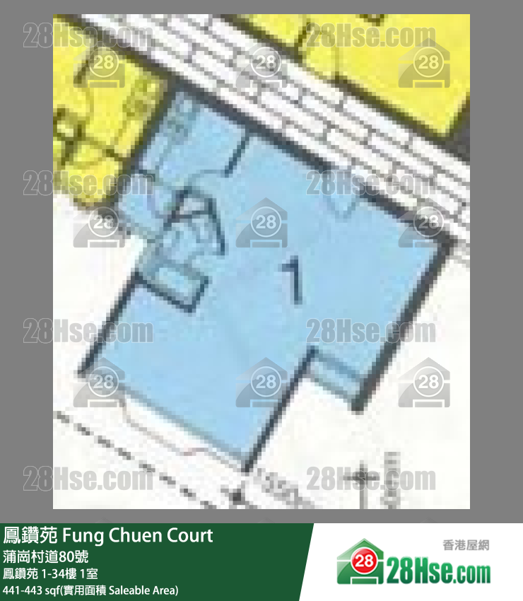 Fung Chuen Court Unit FloorPlan (Provided by 28Hse)