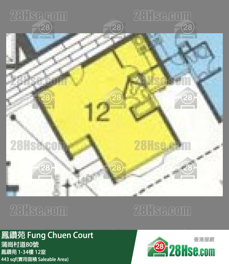 凤钻苑 凤钻苑 27楼 12室 平面图