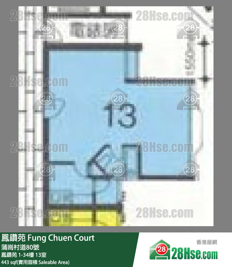 凤钻苑 凤钻苑7楼 13室 平面图