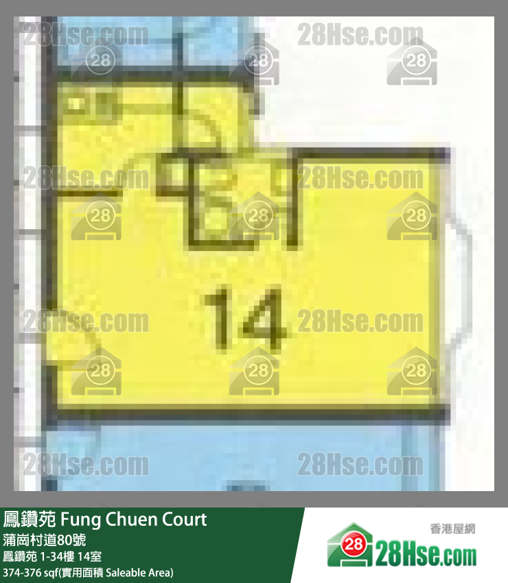 凤钻苑 凤钻苑20楼 14室 平面图