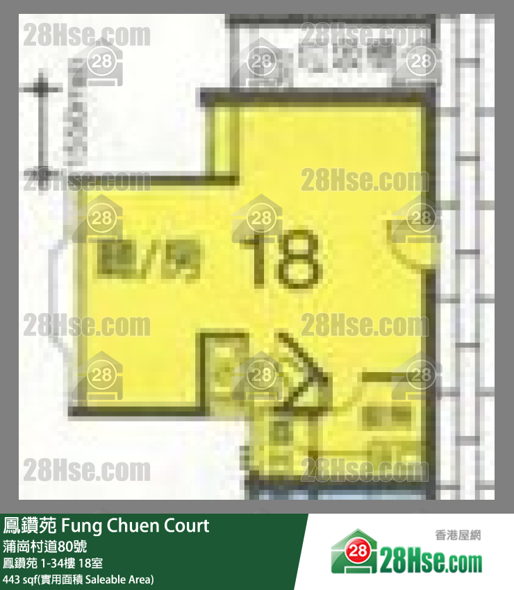 凤钻苑 凤钻苑 10楼 18室 平面图