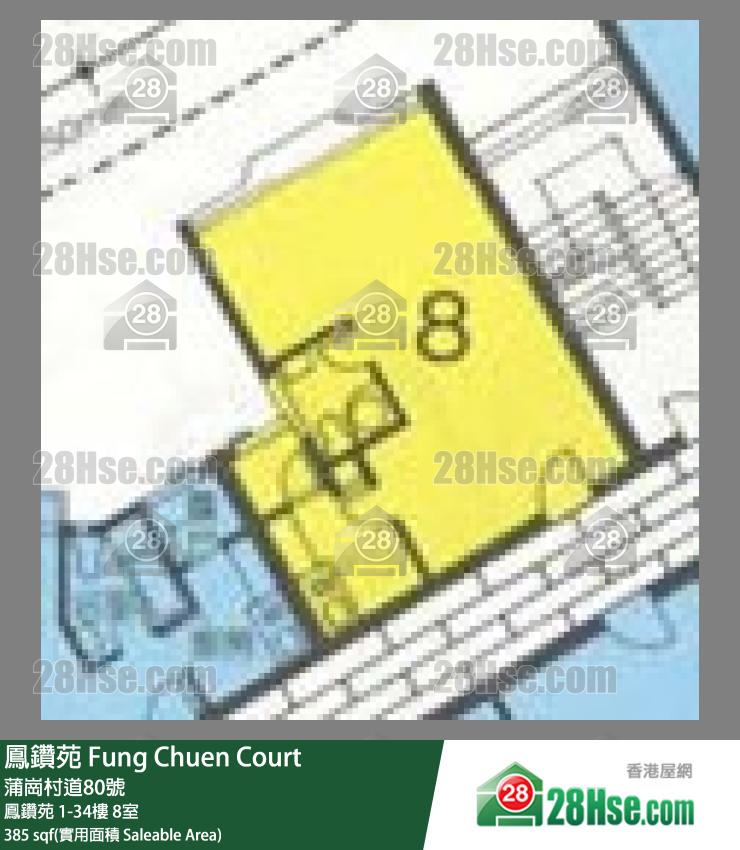 凤钻苑 凤钻苑22楼 8室 平面图