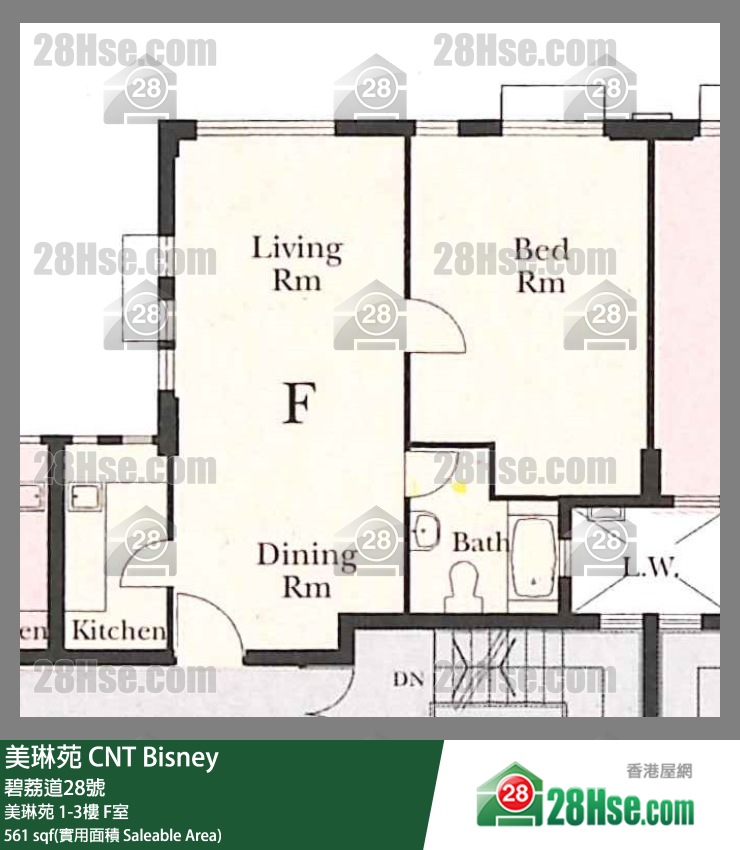 美琳苑 美琳苑 2楼 F室 平面图