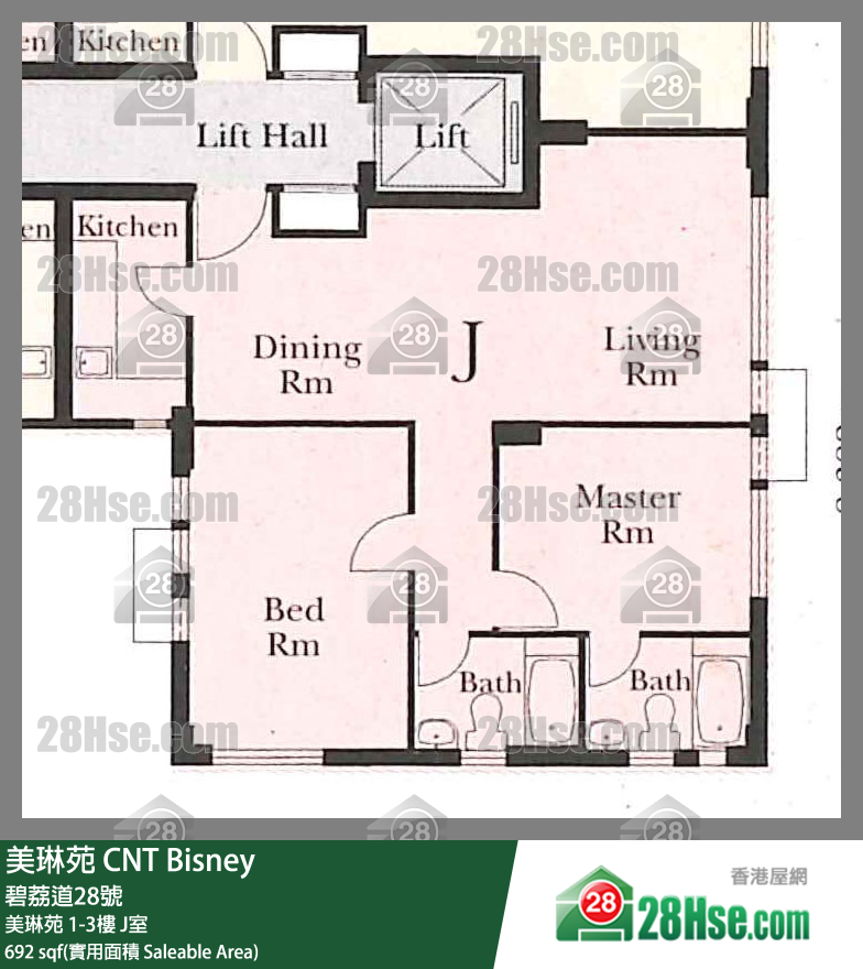 美琳苑 美琳苑 3楼 J室 平面图