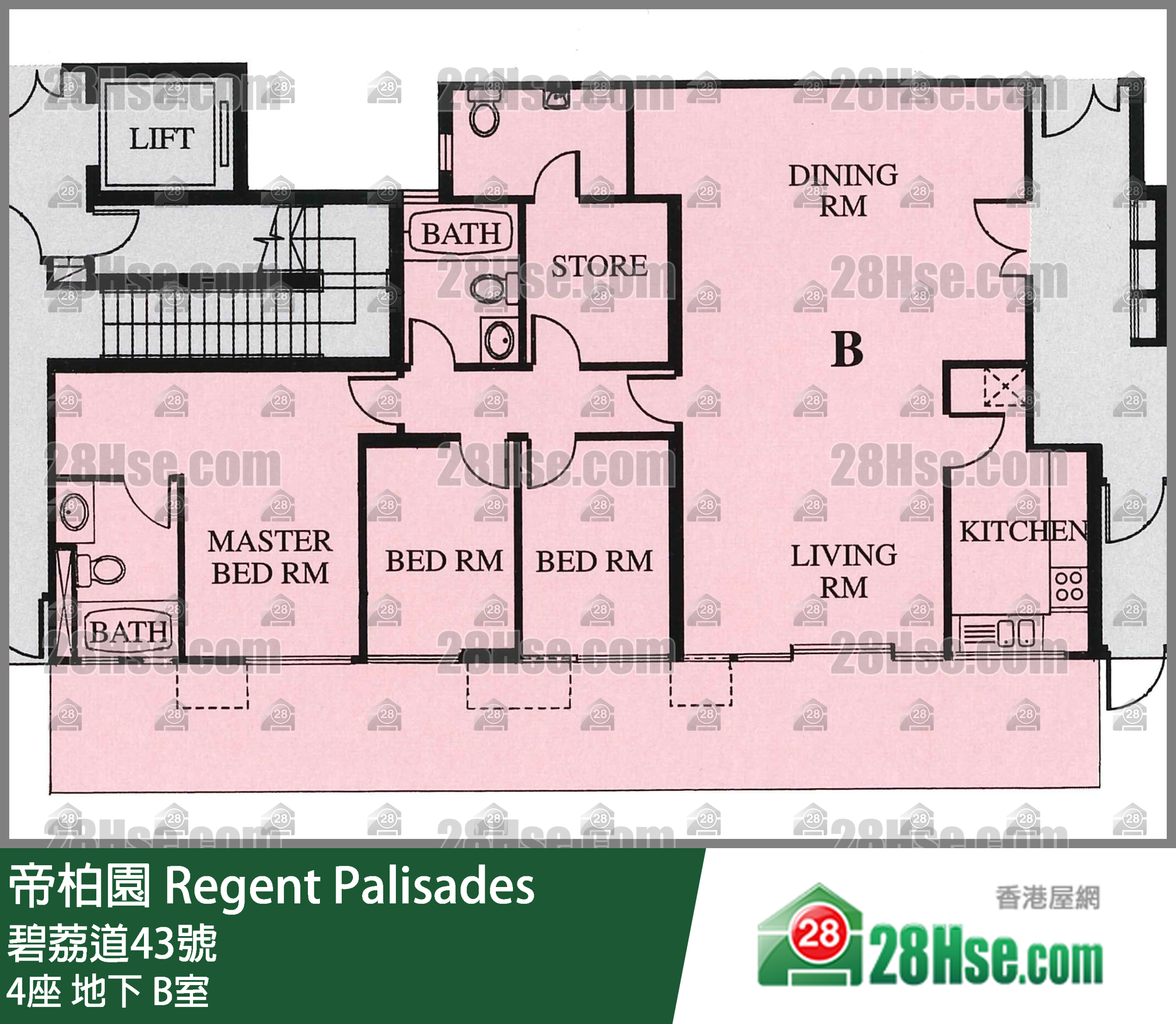 帝柏園 4座地下 B室 平面圖