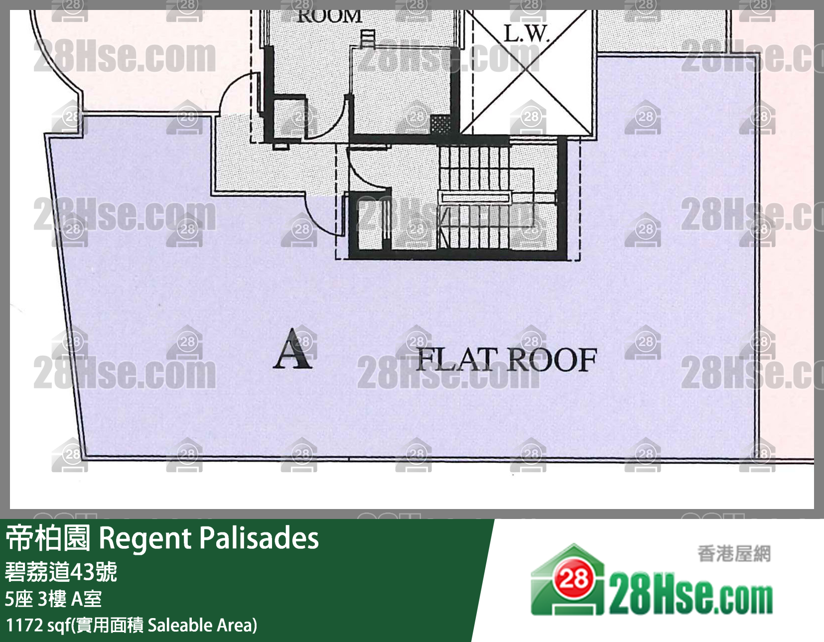 帝柏園 5座3樓 A室 平面圖