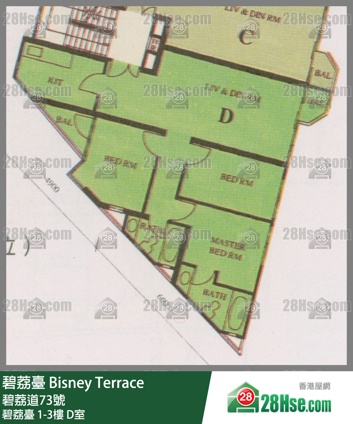 碧荔台 碧荔台1楼 D室 平面图