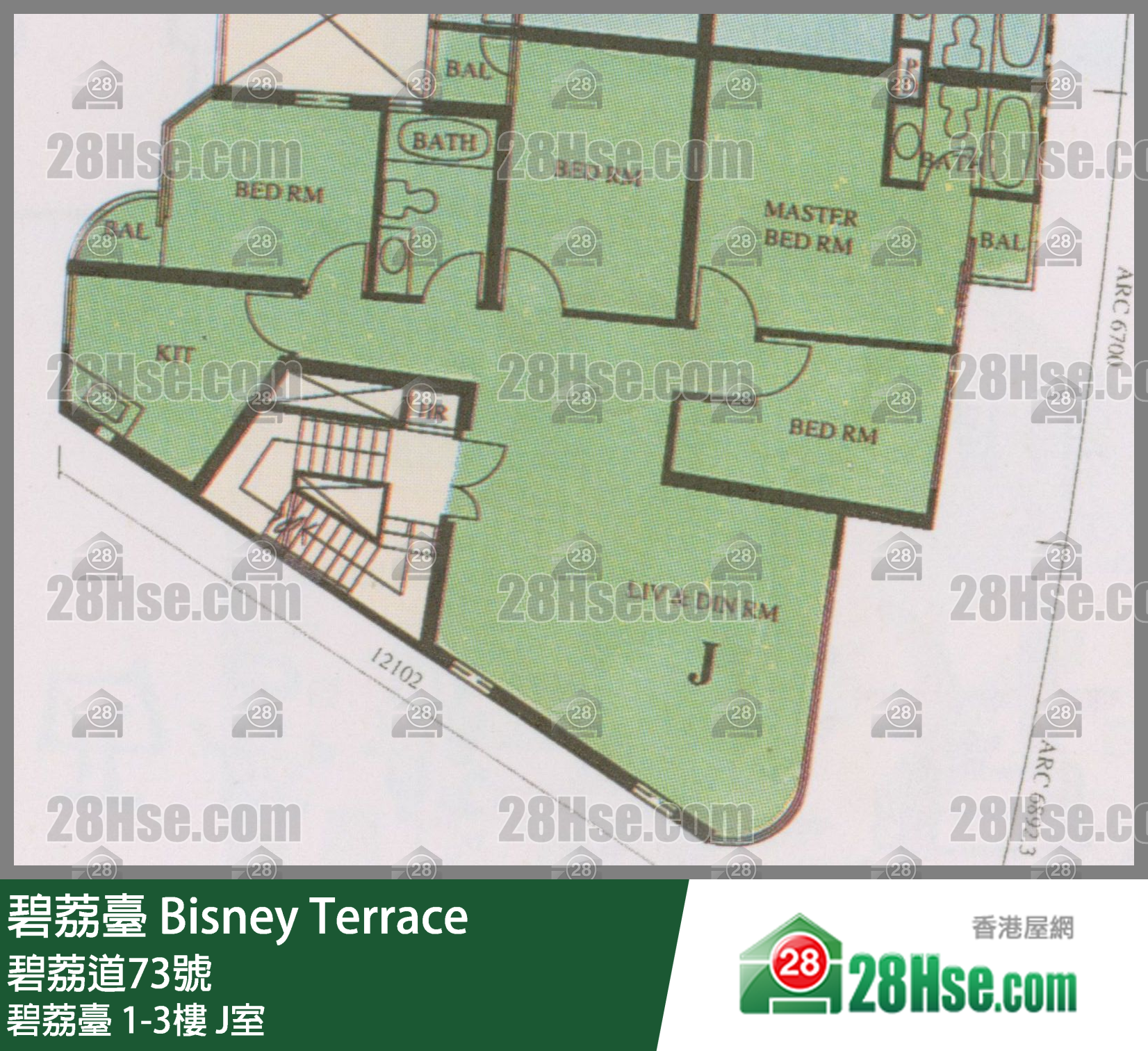 碧荔台 碧荔台1楼 J室 平面图