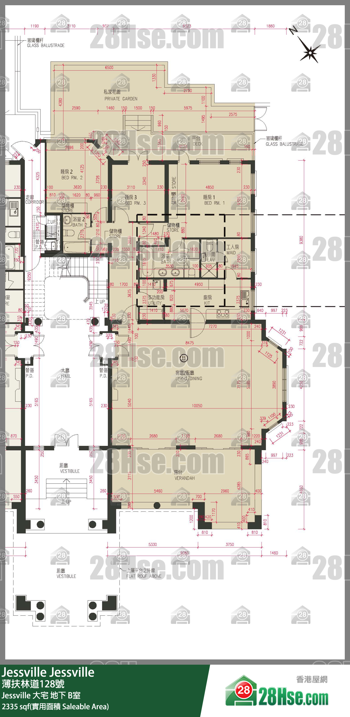 Jessville Jessville 大宅地下 B室 平面图