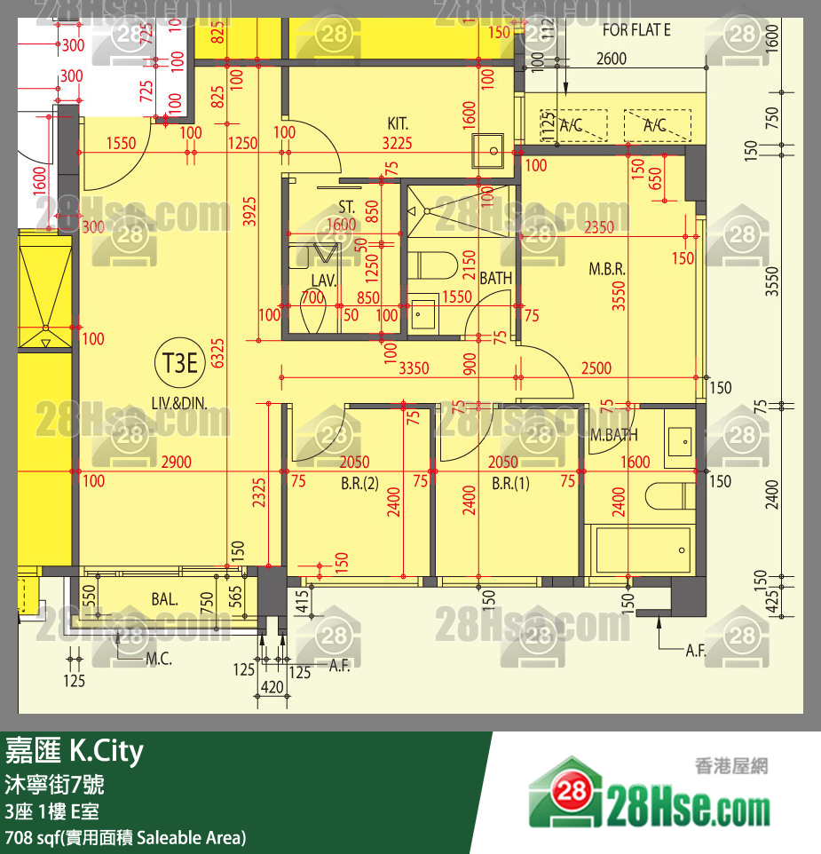 嘉汇 3座1楼 E室 平面图