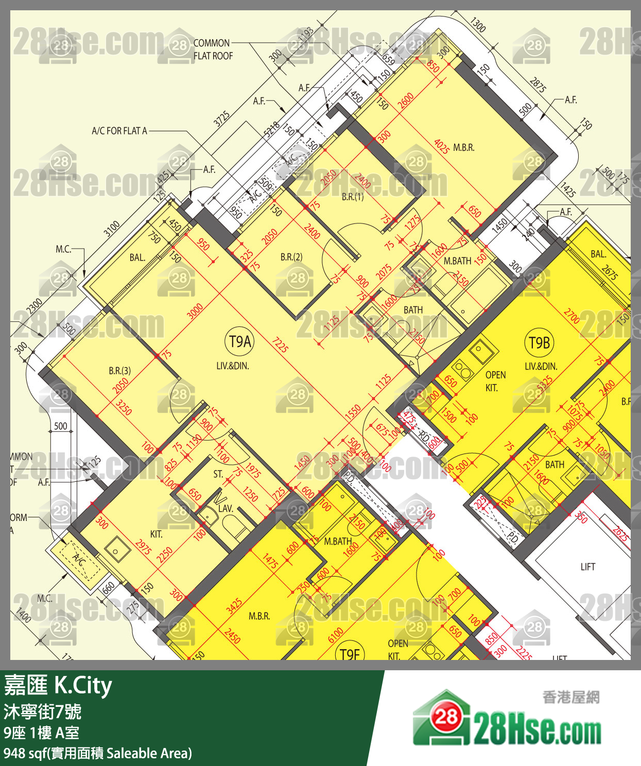 嘉匯 9座 1樓 A室 平面圖