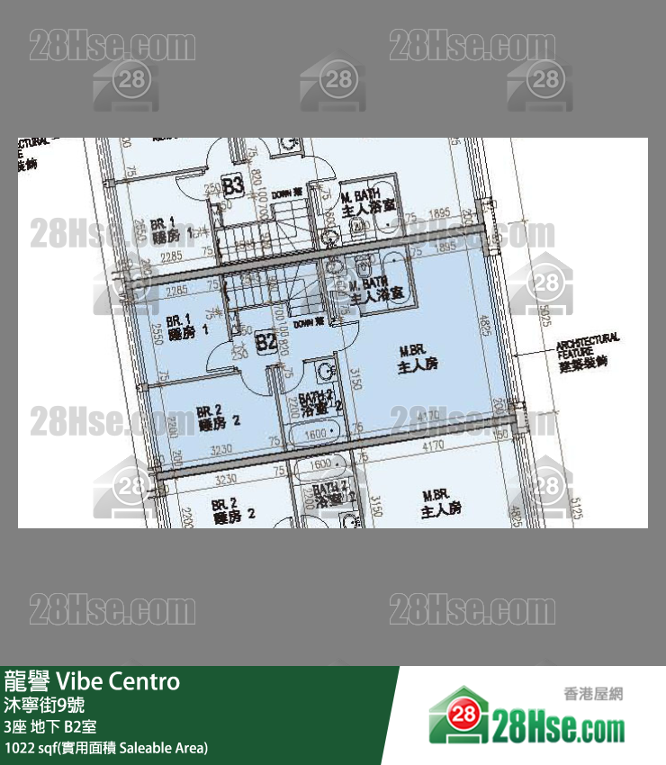 龍譽 3座地下 B2室 平面圖