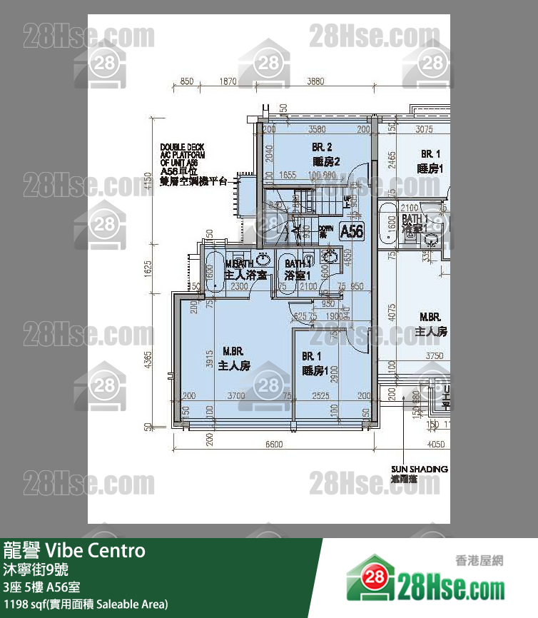 龍譽 3座 5樓 A56室 平面圖