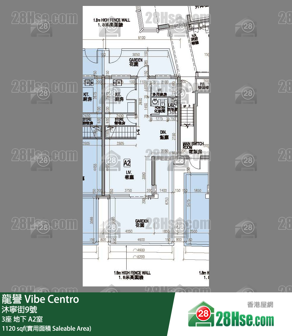 龍譽 3座地下 A2室 平面圖