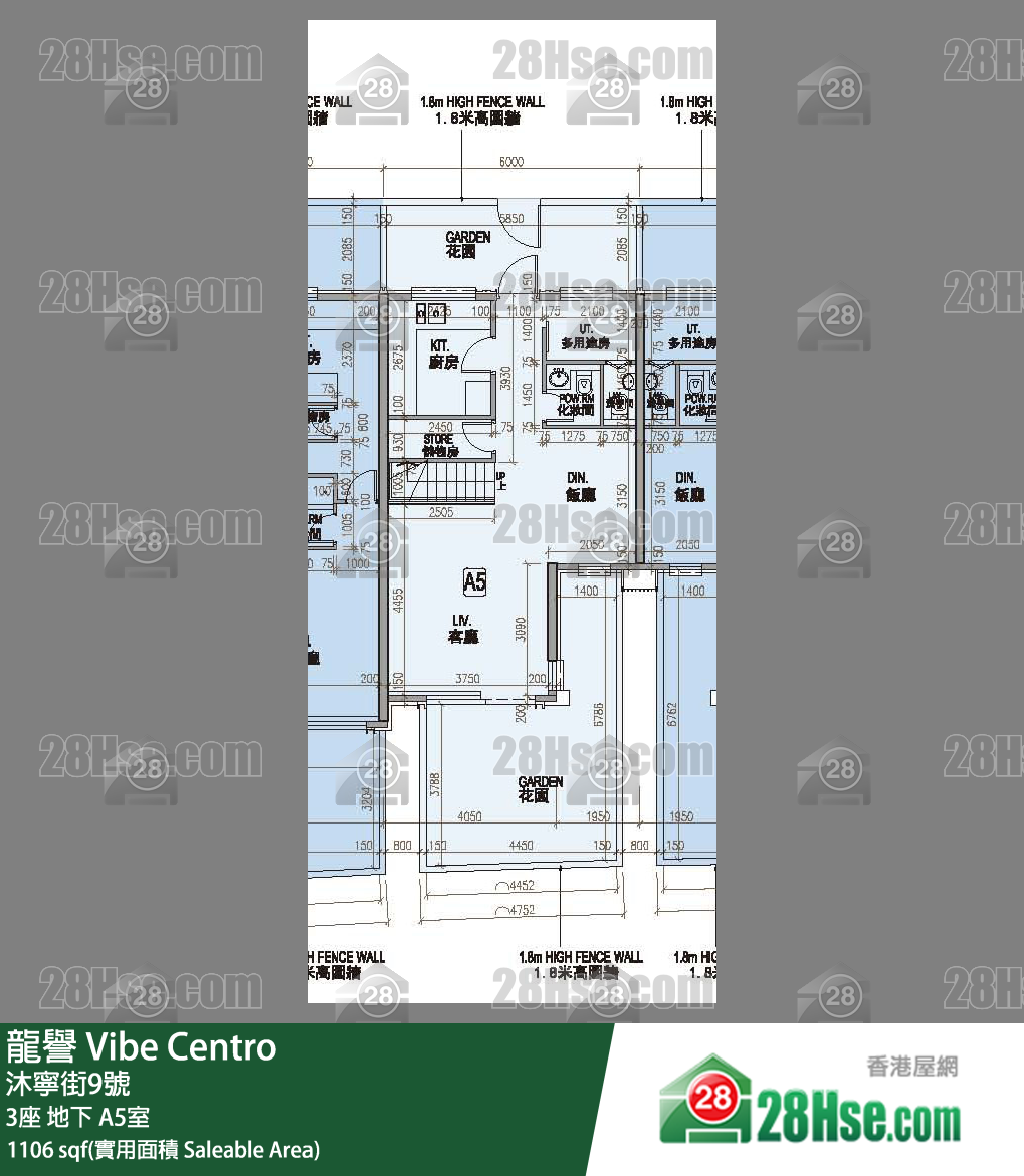 龍譽 3座地下 A5室 平面圖