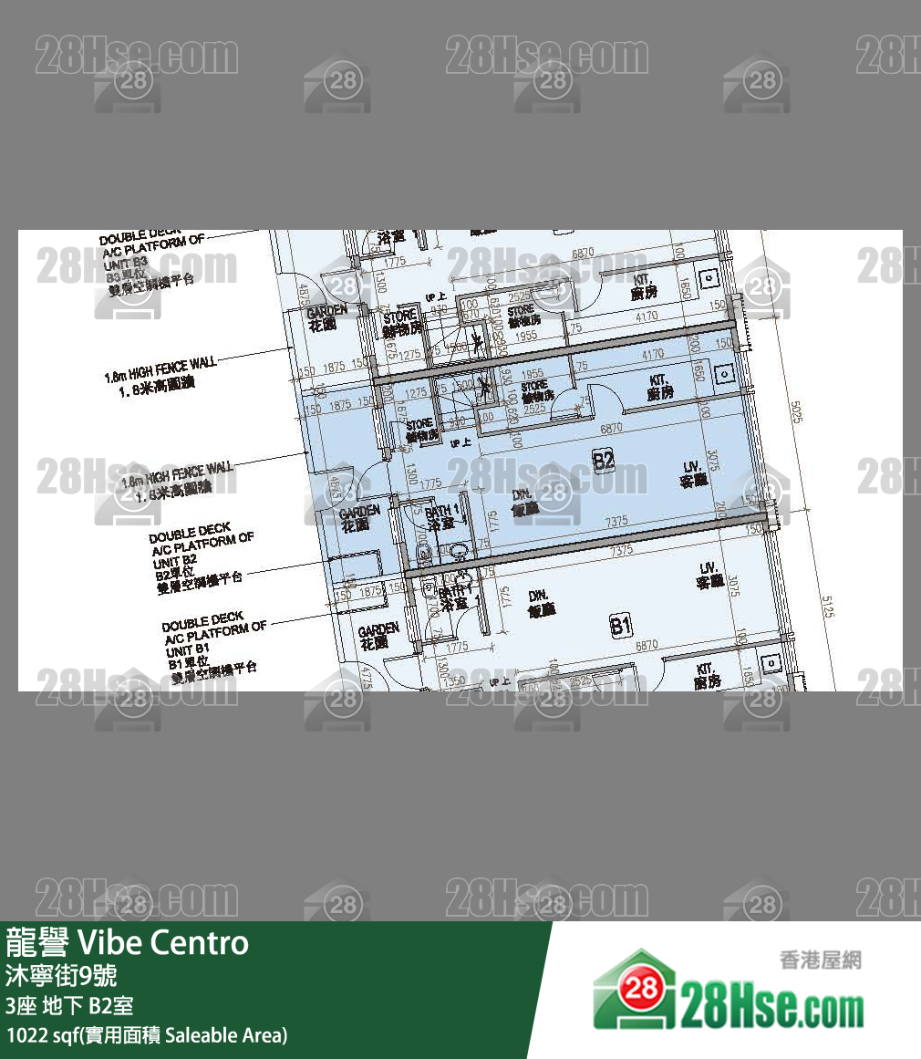 龍譽 3座地下 B2室 平面圖