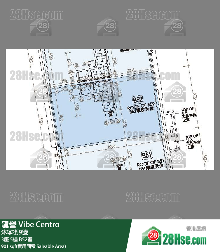 龍譽 單位平面圖(由 28Hse 提供)