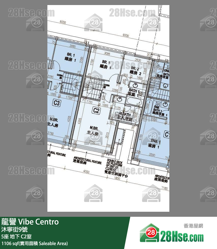 龍譽 5座地下 C2室 平面圖