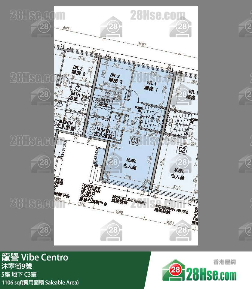 龍譽 5座地下 C3室 平面圖