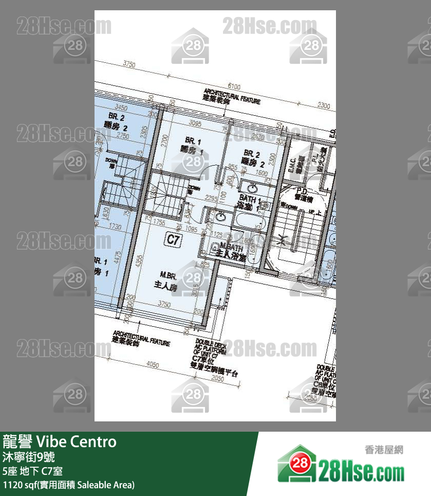 龍譽 5座地下 C7室 平面圖