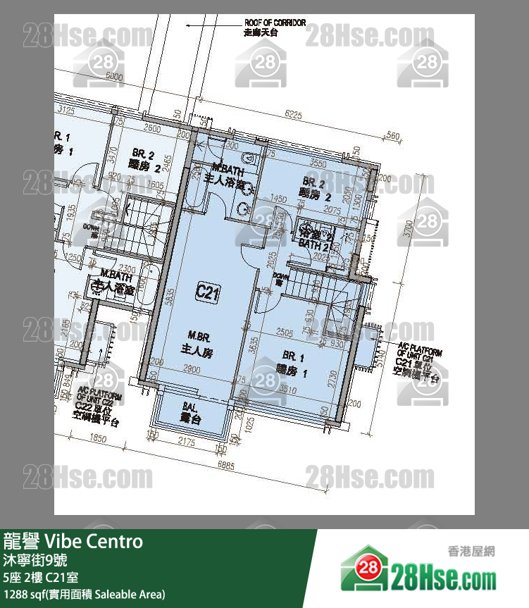 龍譽 5座 2樓 C21室 平面圖