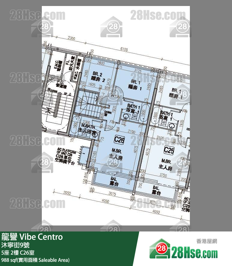 龍譽 5座 2樓 C26室 平面圖