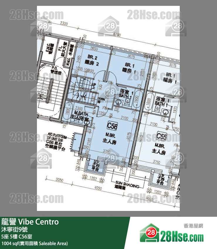 龍譽 5座 5樓 C56室 平面圖
