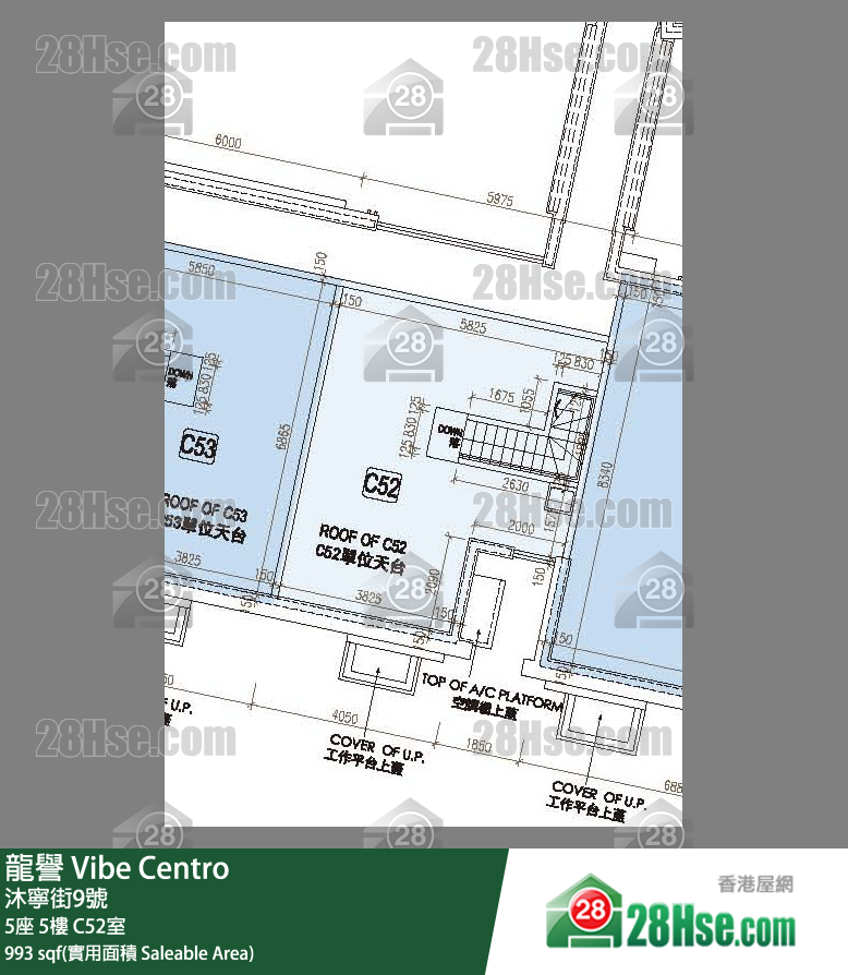 龍譽 5座 5樓 C52室 平面圖