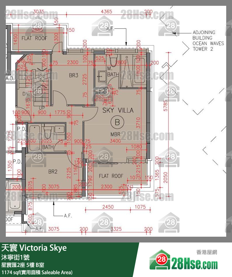 天寰 星寰匯2座5樓 B室 平面圖