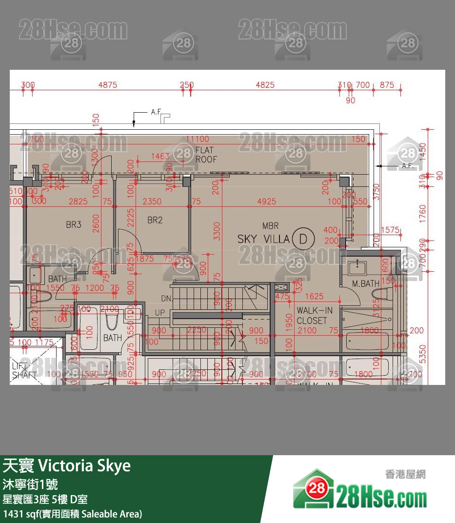 天寰 星寰匯3座5樓 D室 平面圖