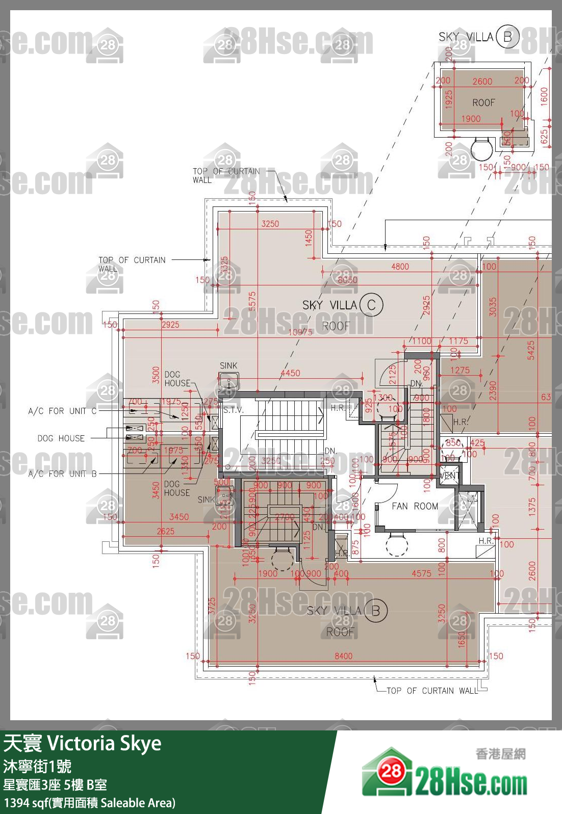 天寰 星寰匯3座5樓 B室 平面圖