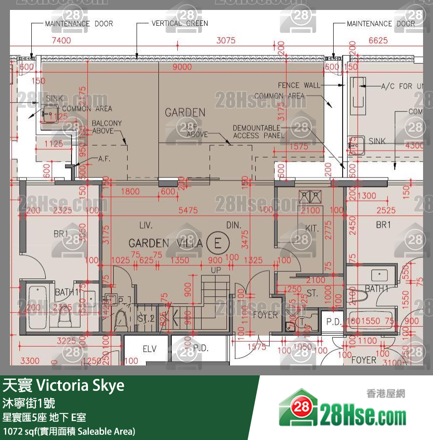 天寰 星寰匯5座地下 E室 平面圖