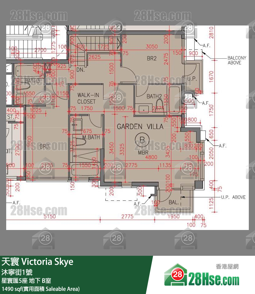 天寰 星寰匯5座地下 B室 平面圖