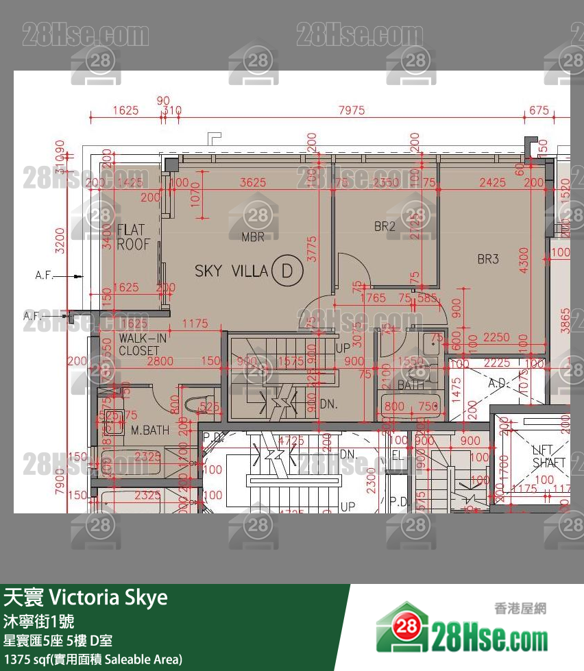 天寰 星寰匯5座5樓 D室 平面圖