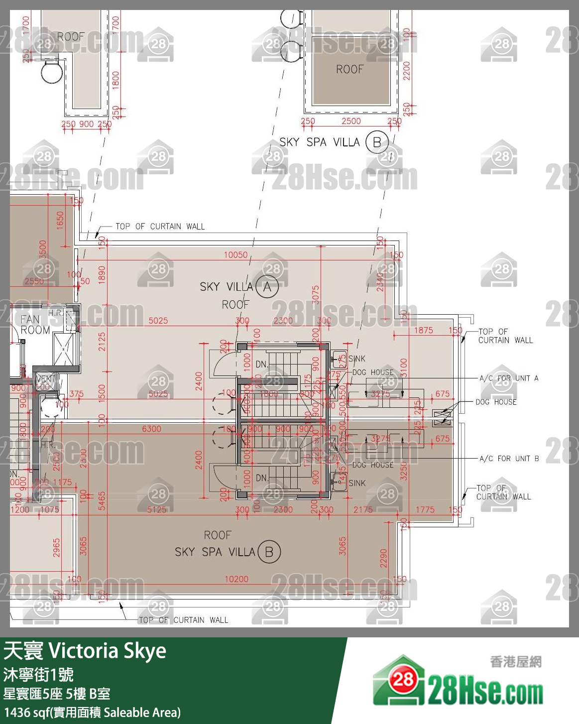 天寰 星寰匯5座5樓 B室 平面圖