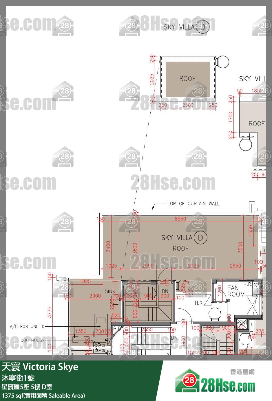 天寰 星寰匯5座5樓 D室 平面圖