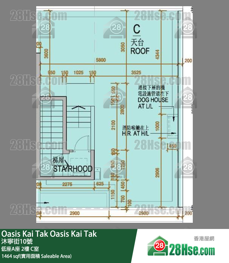 Oasis Kai Tak, Flat C, 2/F, Mansion A FloorPlan