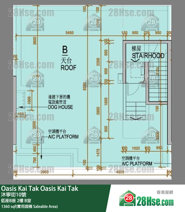 Oasis Kai Tak 低座B座 2樓 B室 平面圖