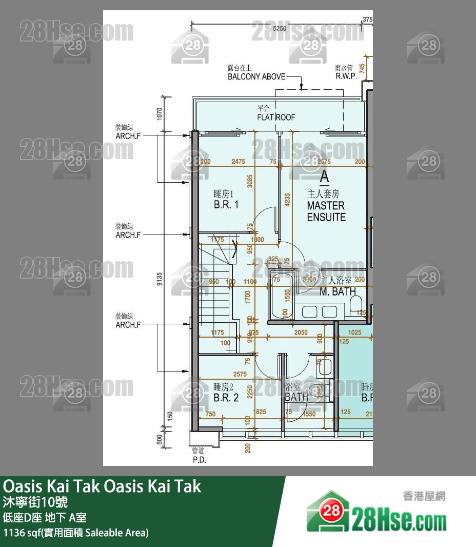 Oasis Kai Tak 低座D座地下 A室 平面图