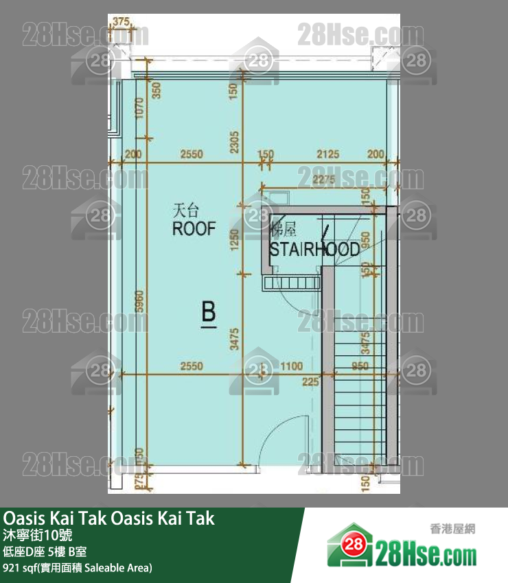 Oasis Kai Tak 单位平面图(由 28Hse 提供)