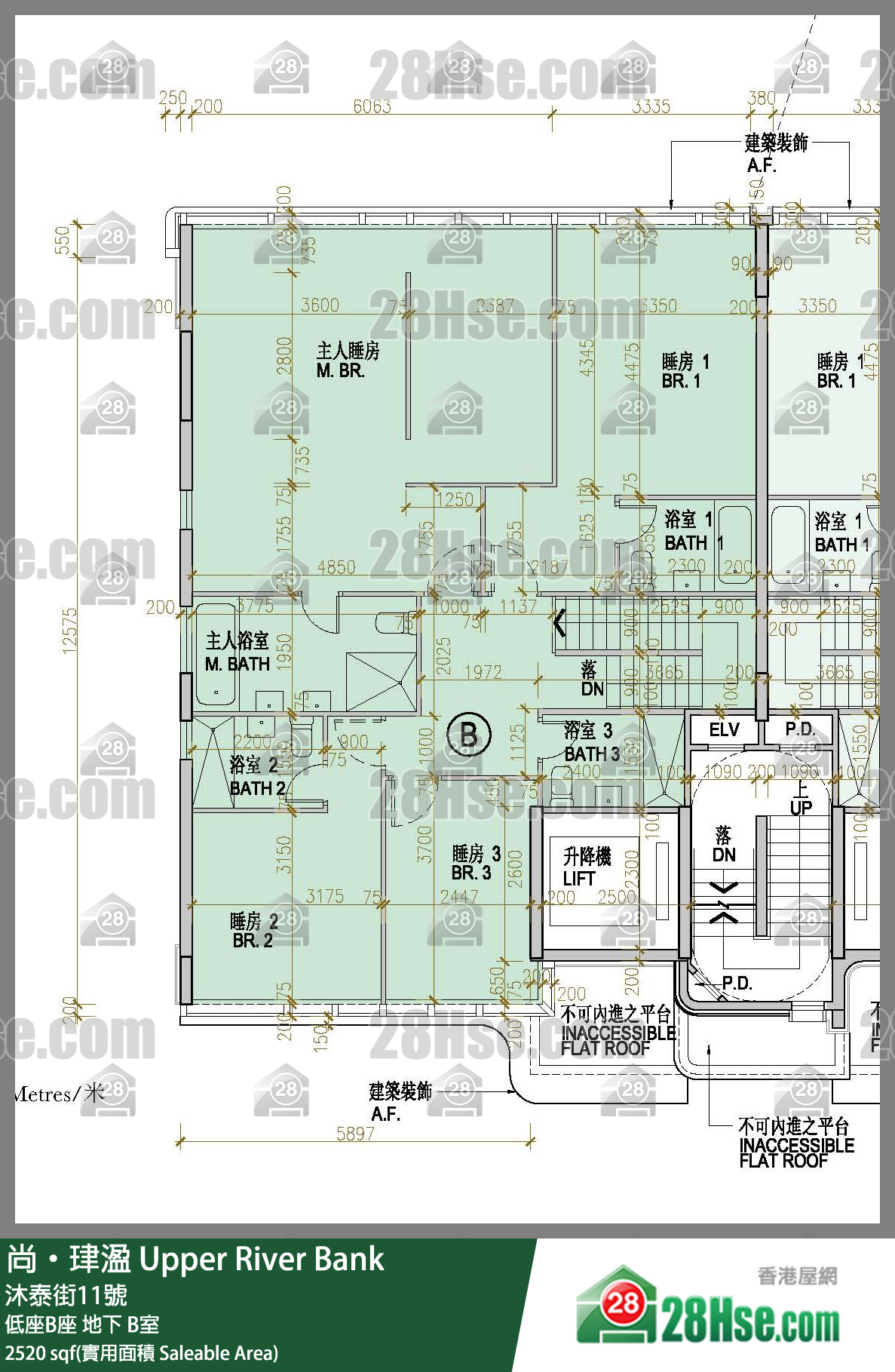 尚珒溋 低座B座地下 B室 平面圖