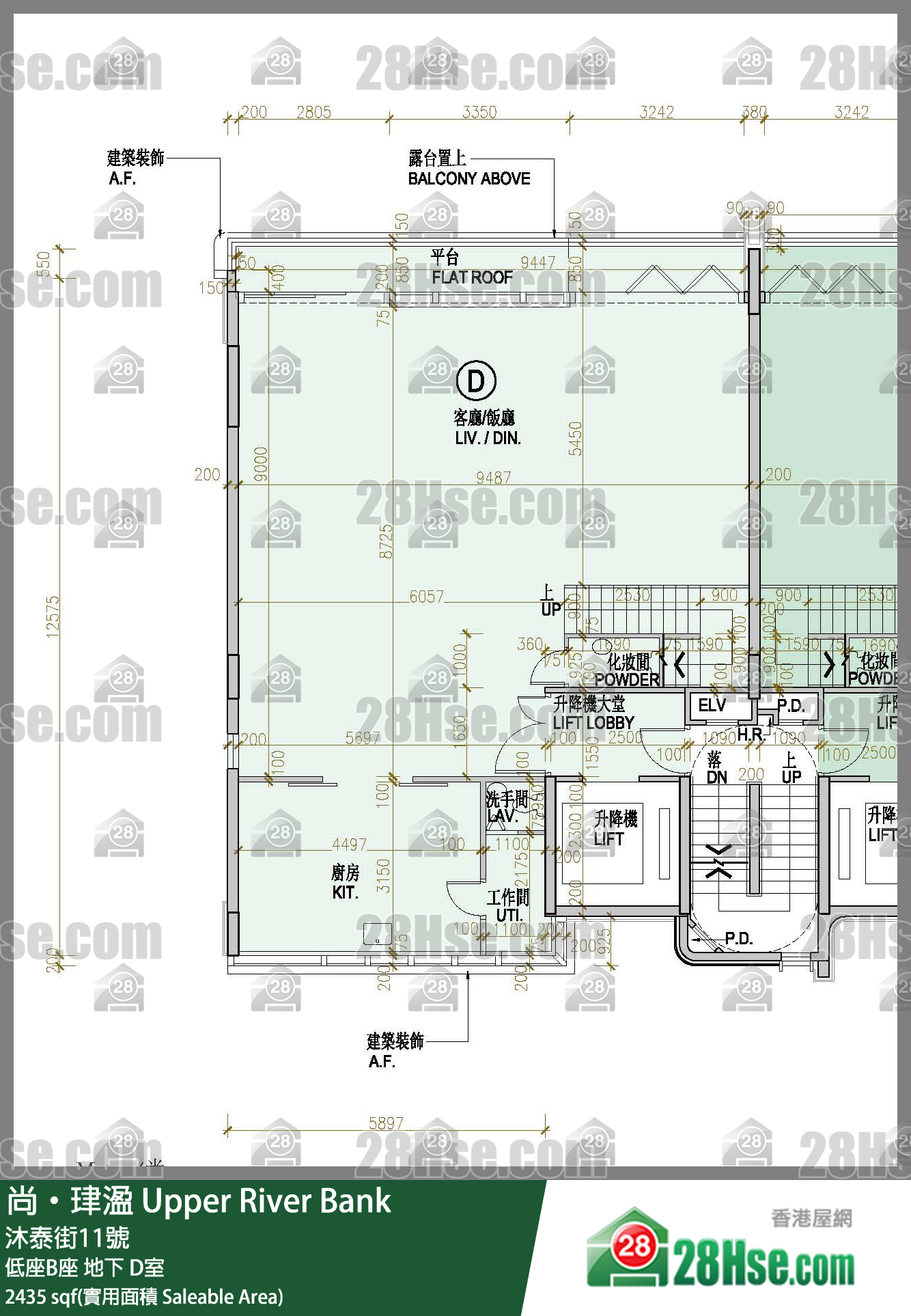 尚珒溋 低座B座地下 D室 平面圖