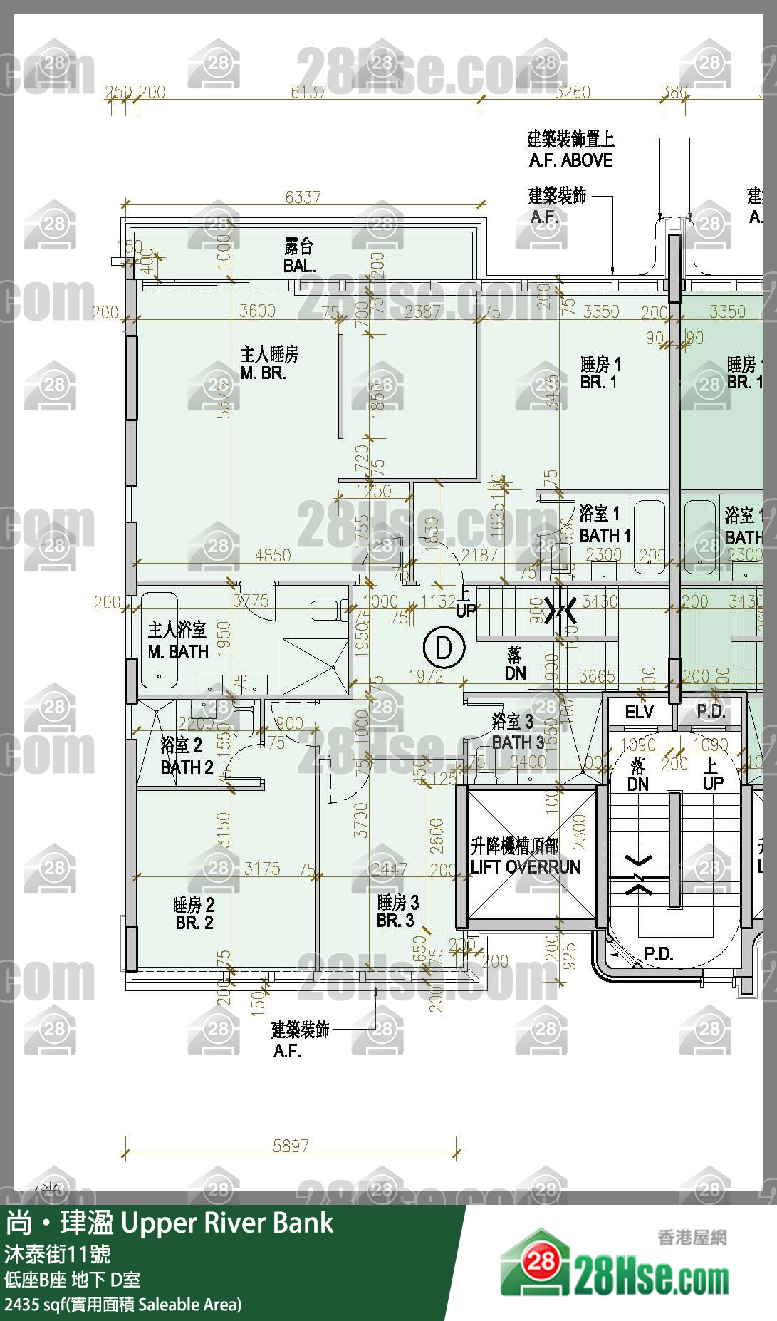 尚珒溋 低座B座地下 D室 平面圖