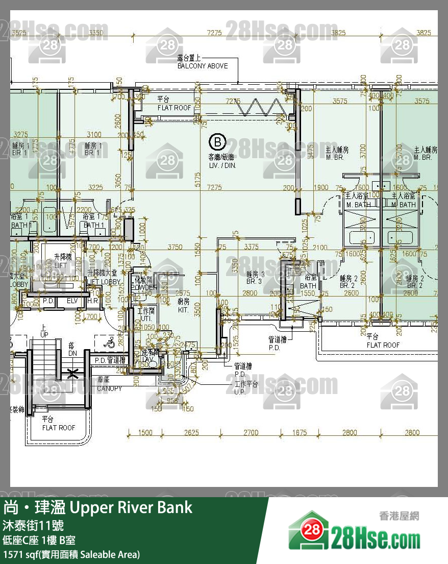 尚珒溋 低座C座 1樓 B室 平面圖