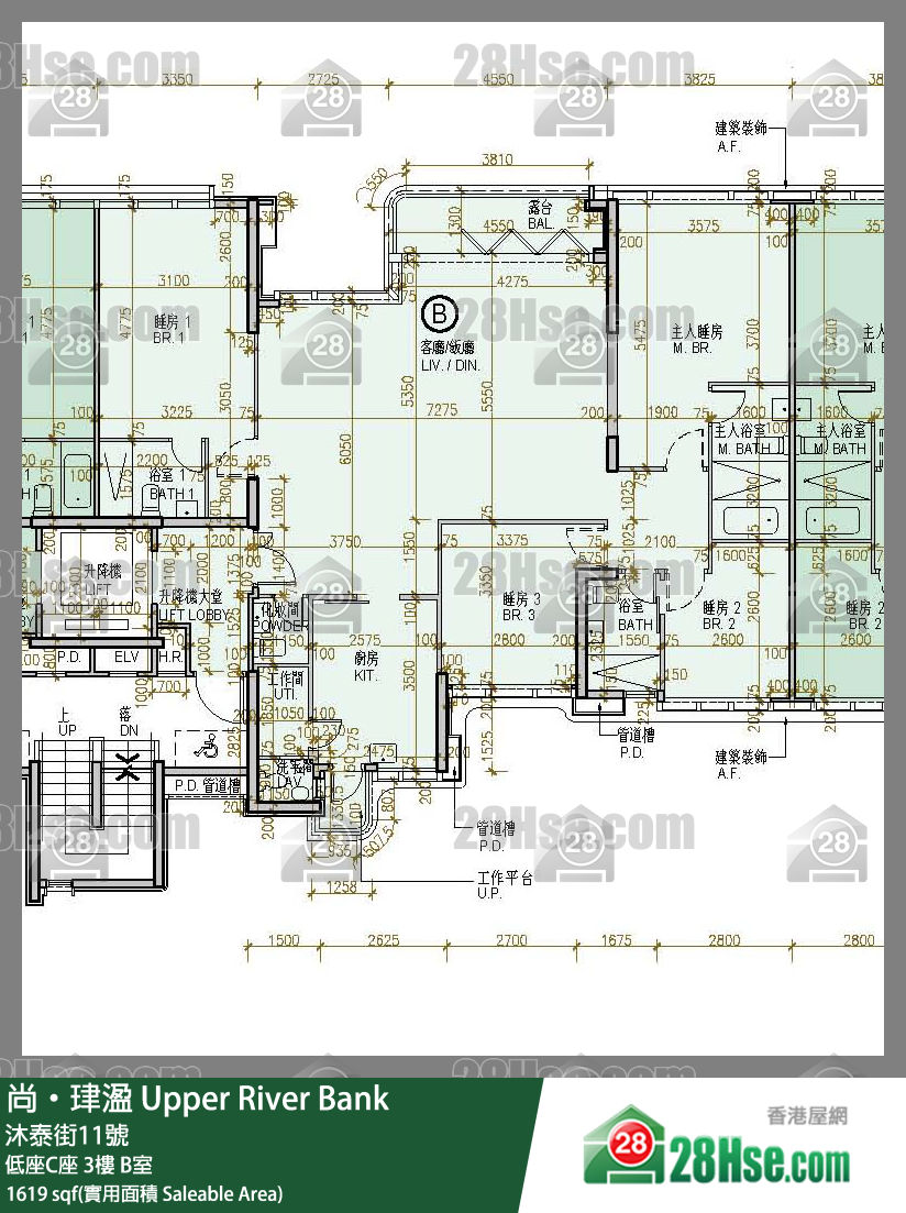 尚珒溋 低座C座 3樓 B室 平面圖