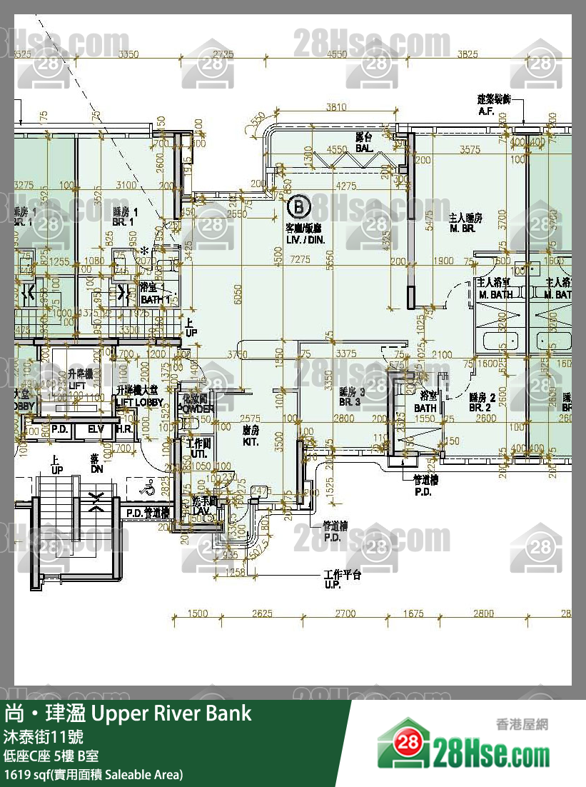 尚珒溋 低座C座 5樓 B室 平面圖